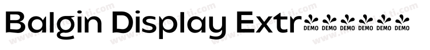 Balgin Display Extr字体转换